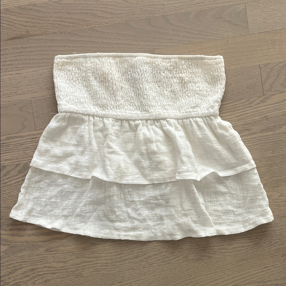 White edikted tube top